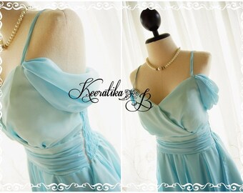 Cinderella Night - Light Tiffany Blue Cocktail Dress Prom Dress Party Wedding Bridesmaid Dress Homecoming Formal Dress Asymmetric Hem