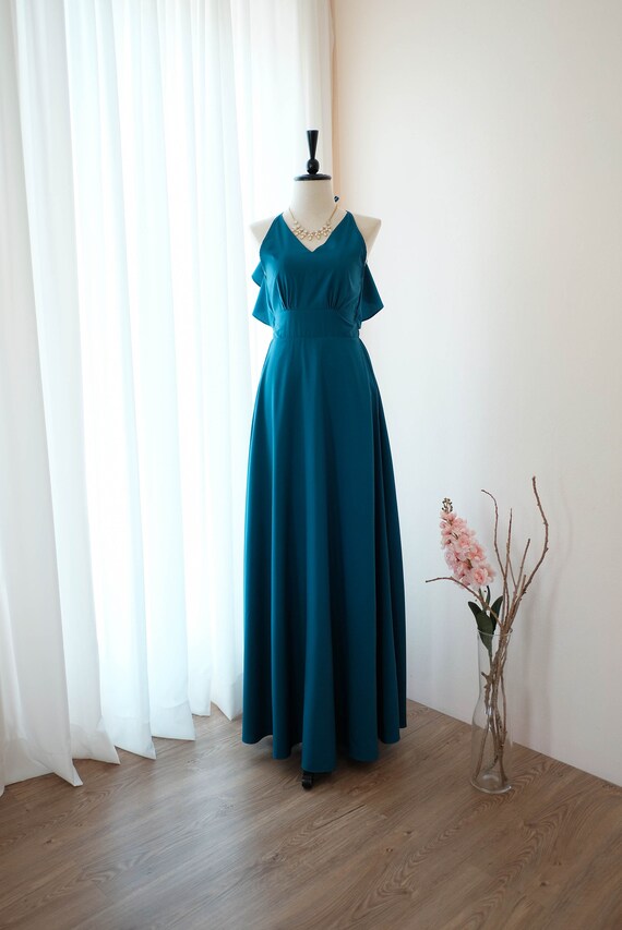 midnight blue party dress