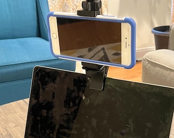 Clip-On Phone Mount | Laptop Phone Stand