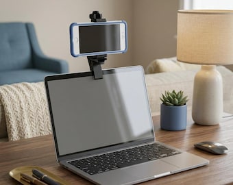 Clip-On Phone Mount | Laptop Phone Stand