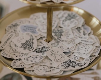 Tatuajes temporales personalizados - Cortes individuales - Hasta 5 diseños personalizados