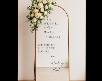 Descarga de archivo SVG de calcomanía de vinilo con letrero de bienvenida personalizado para boda