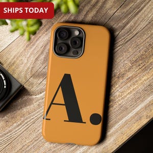 Personalised Initial MagSafe Case iPhone & Samsung, Custom Monogram Tough Phone Case