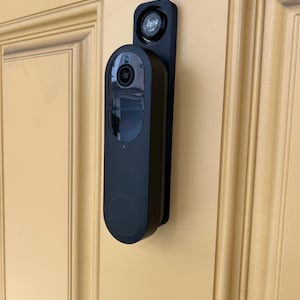 Reolink Video Doorbell (Battery)  Peephole Mounting Bracket – No Drilling - Perfect for Renters and Apartments