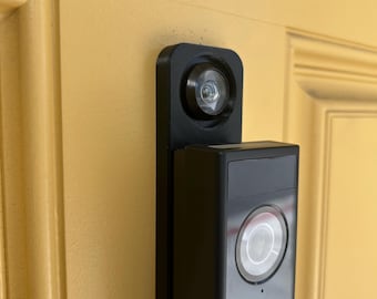 Eufy E340 Doorbell Peephole Mounting Bracket – No Drill Mount, Apartment Friendly