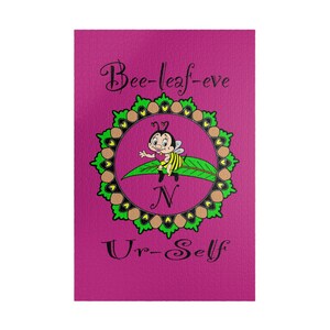 Bee-Leaf in Yourself Puzzle | Fun Educational Game for Kids, Family Activity, Party Favor, Gift Idea