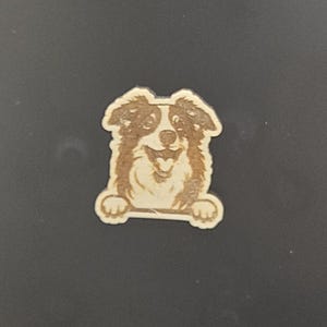 Laser Engraved Australian Shepard Magnet