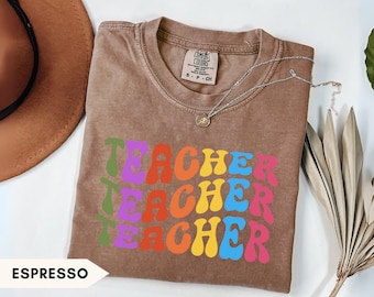Retro Teacher Shirt, Back To School Gifts, 1st Day Of School, Funny Teacher Shirt, Teacher Shirts, Cute Teacher Shirts, School Shirts