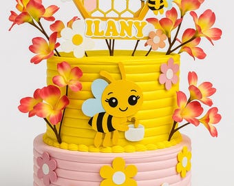 Abejita Chiquitita/Little Bee Caketopper and honeycomb!