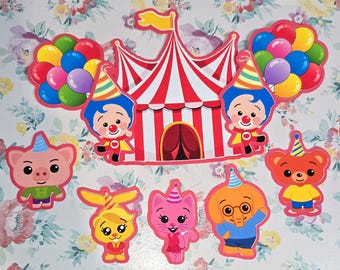 Circus Cake Topper Set | Carnival Birthday Party Decorations