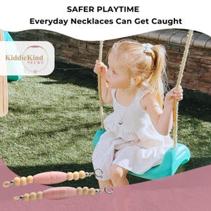 Breakaway Safety Clasp for Kids Necklace, Silicone Necklace Adapter, Child Safety Clasp, Kids Jewelry Connector, Easy Necklace Clasp image 2
