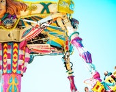 Carnival Photo The Fighter  - Fine Art Photography, state fair, carnival, circus, nursery decor, circus art, carnival print, carnival ride
