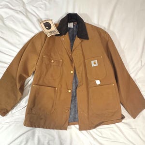 Vintage 80s Carhartt Chore Coat - Etsy