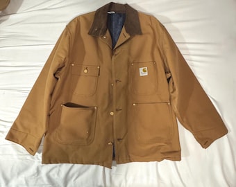 Vintage 90's Carhartt Michigan Chore Blanket Lined Jacket - Etsy