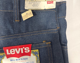 パンツ Levi's Orange Tab 646LVC bigE W30 VTG 70s Levi's Big E Orange Tab Bell Bottom Jeans Men's 32x29