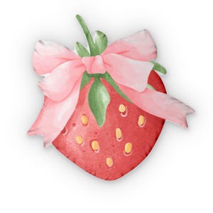 Custom Strawberry Shaped Pillow, Fun Home Decor, Gift for Kids, Cute Nursery Accent, Playful Plushie, Strawberry Pillow for Spring