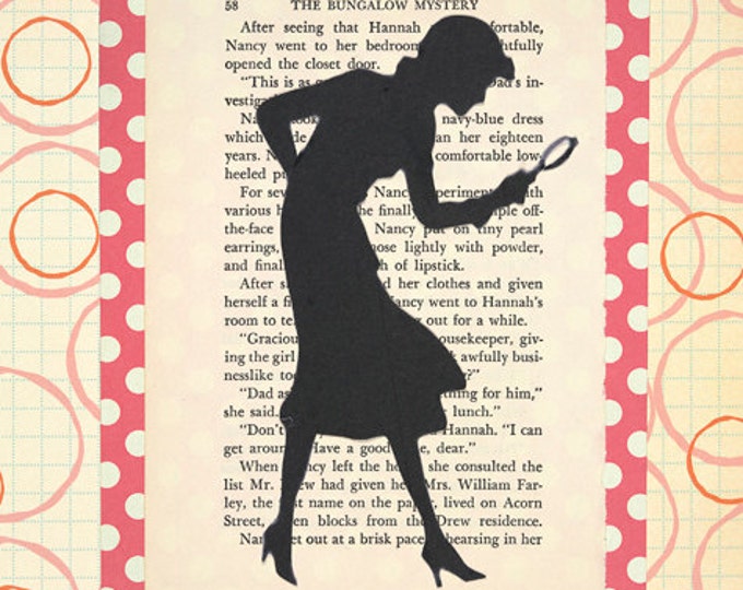 Nancy Drew Silhouette Collage Print - Etsy