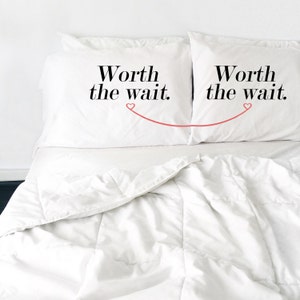 Long Distance Relationship Gift Love Pillow Case Valentines Day Gift Love Pillow LDR Present Love Pillow Case Me and You LDR Pillow Case image 1