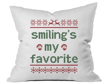 Elf Smilings My Favorite Pillow cover fragile lamp Christmas decor Christmas Pillow Cover Ugly Sweater Knit