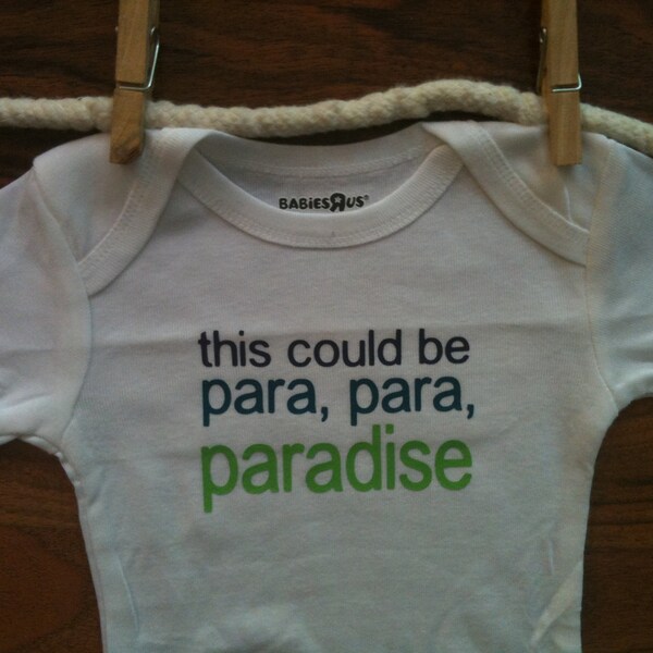 This Could Be Paradise Baby Onesie Bodysuit Coldplay Paradise Song Baby Clothes Boy Girl