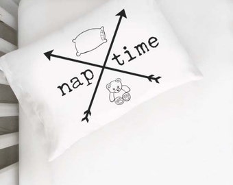 Naptime Pillow Case Crossed Arrows Toddler Pillow Boho Toddler Bed Crib Pillow Childs Pillow PillowCase toddler bedding napping pillow