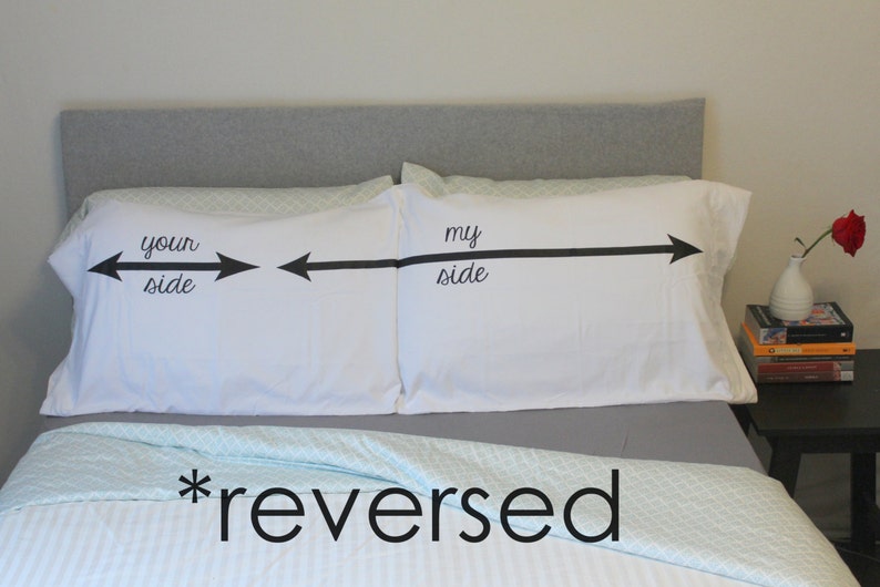 Wedding Gift Couples Pillow Cases My Side Your Side His and Etsy
