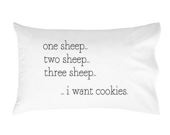 Counting Sheep Pillow Case Naps Childs Pillow Kids Pillow One sheep two sheep pillowcase Baby Child Kids Room PillowCase Toddler Pillow Case