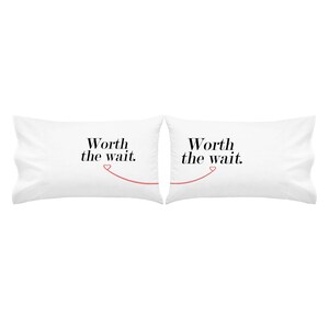 Long Distance Relationship Gift Love Pillow Case Valentines Day Gift Love Pillow LDR Present Love Pillow Case Me and You LDR Pillow Case image 2