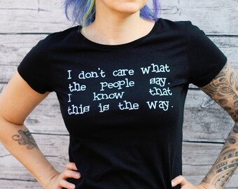 My Way - organic T-shirt - limited edition punk goth scene tee