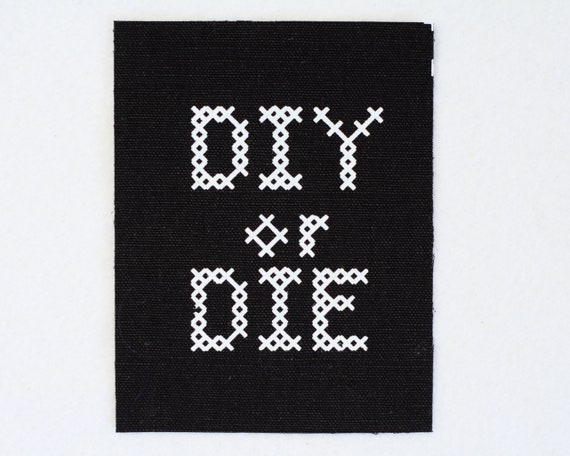 Patch diy or Die Cross-stitch Do-it-yourself 