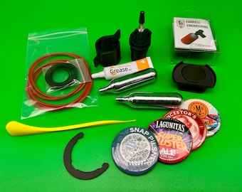 Aanbieding voor Labor Day! Fizzy Fitting - Presta Kit - Voeg CO2-koolzuur toe aan de Pinter 3 Hopper Port - Kant-en-klare, complete set!