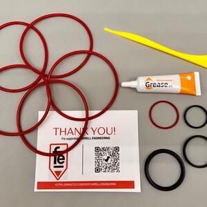 Pinter 3 Dichtungs-Rettungs-Kit - Komplette O-Ring- & Dock/Tap-Dichtungen (Lebensmittelqualität-TPU + Silikon) | Lecks beheben | (5x) Hauptdeckel | Trichteröffnung