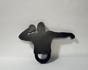 Shot Put Thrower Keychain