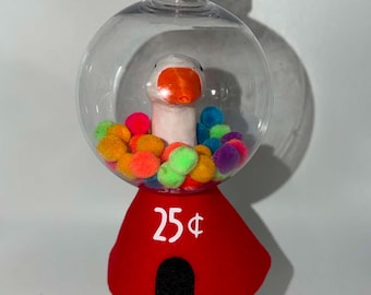 Gumball Machine Desk Goose Outfit | Handmade Felt Candy Costume for 7” statue