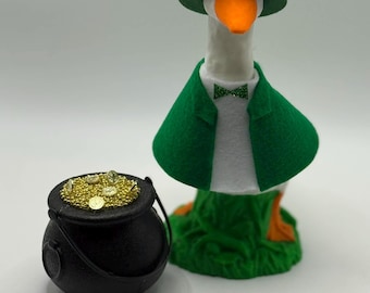 St Patrick's Day Desk Goose Costume | Felt Leprechaun Outfit