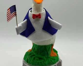 Felt 4th of July Desk Goose Costume | Patriotic Décor for 7 inch geese