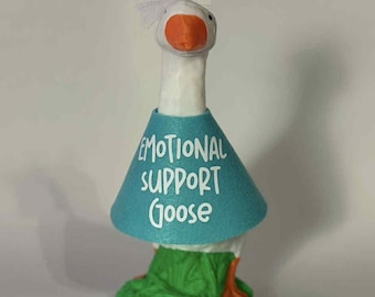 Emotional Support Goose Costume: Handmade Desk Decor Outfit