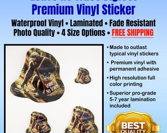 Leave No Trace Bigfoot Sticker: Waterproof, Durable Vinyl Decal