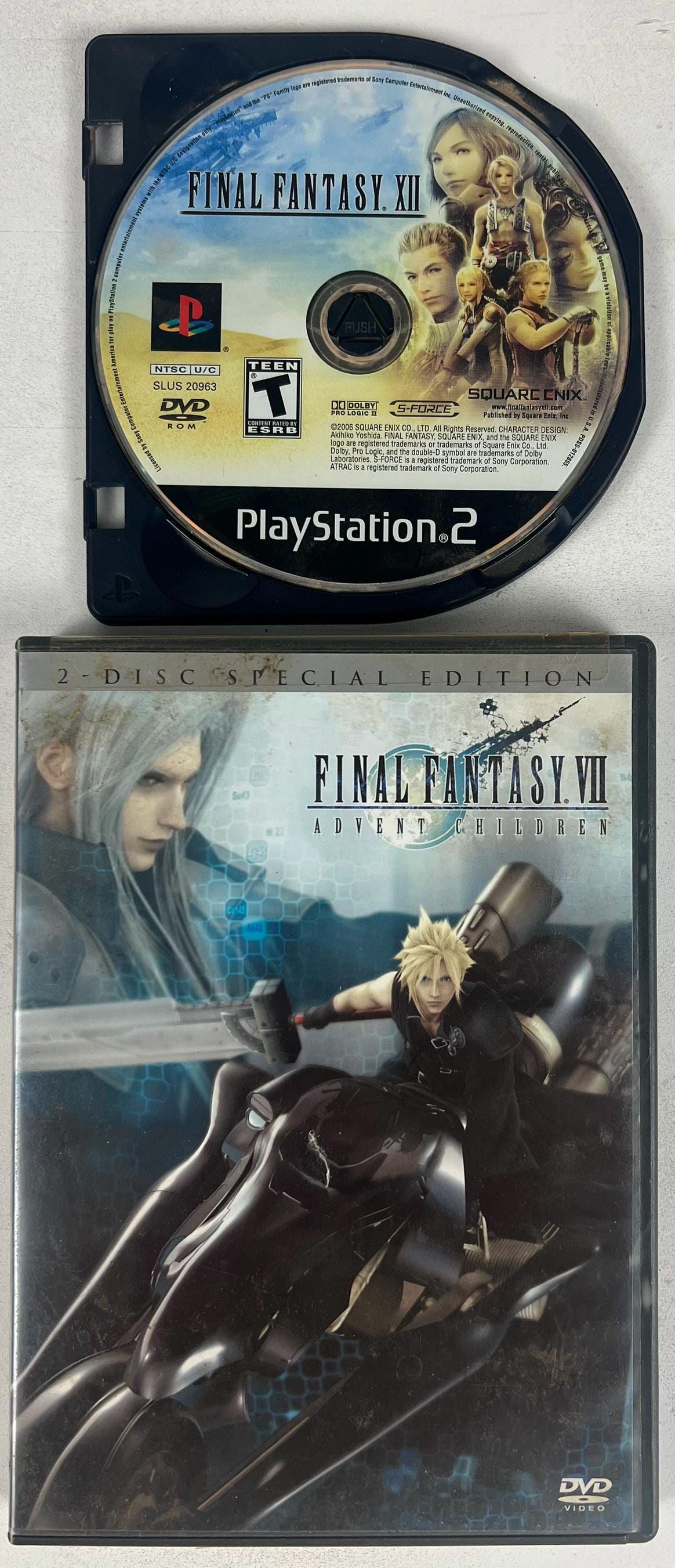 Final Fantasy VII Advent Children DVD 2-disc Edition With Bonus