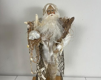 Lynn Haney Joys of the Sea Coastal Santa Nautical Beach Christmas Decor Figure