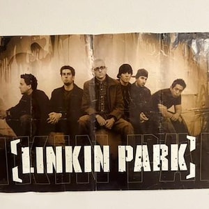 超希少品！Linkin Park 2001 布ポスター フラッグ Vintage 2001 Linkin Park Poster Funky Enterprises #3575 Rock Band