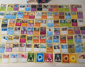 Pokemon Trading Card Lot With 2016 Pokemon EX Tin And Sleeve