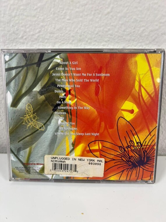 nirvana unplugged in new york LP 94年 USA Nirvana MTV Unplugged in New York - 1994 CD - Vintage Grunge