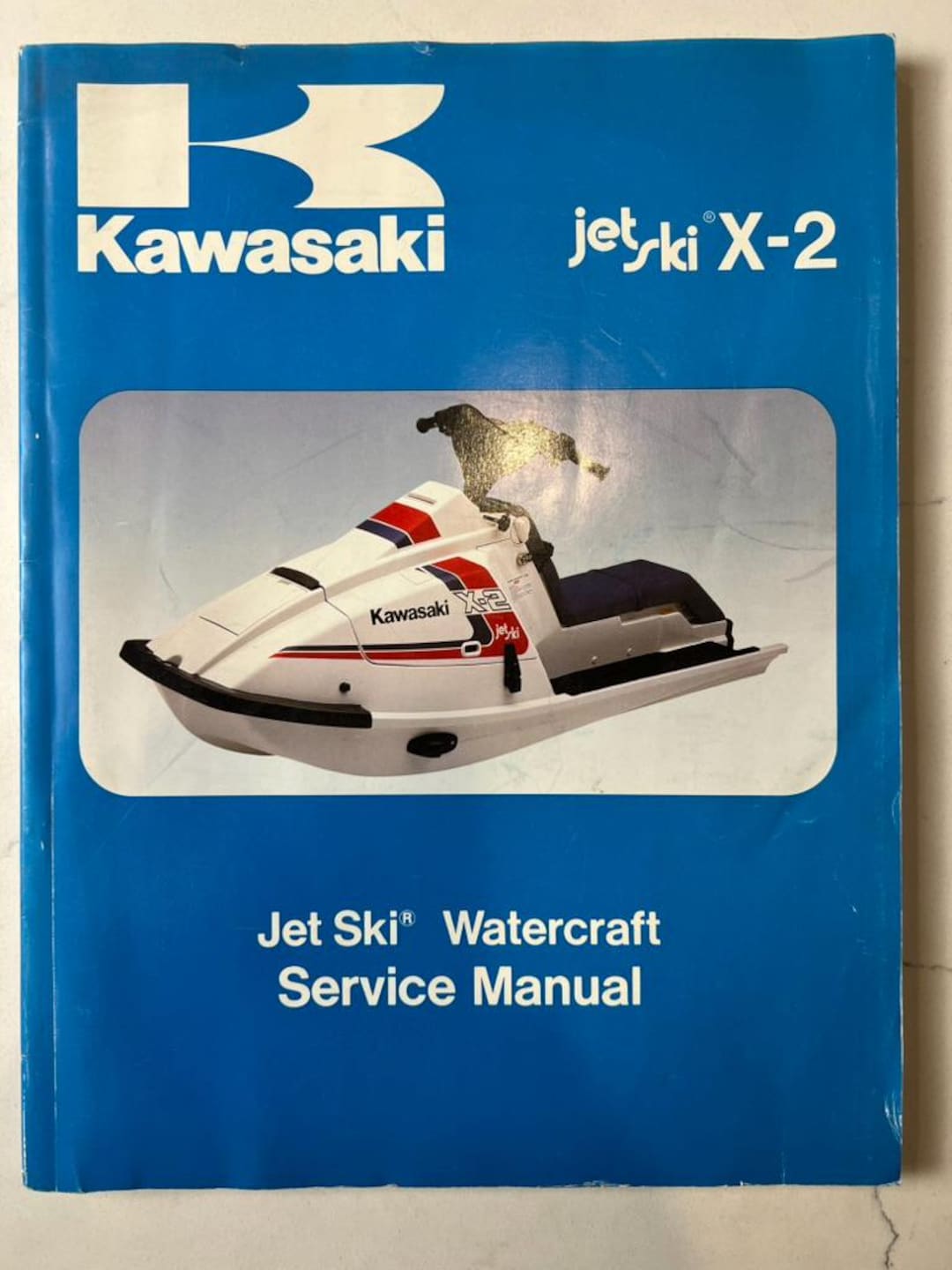 Original Kawasaki Jet Ski X-2 Service Manual 1986-1987 | Vintage