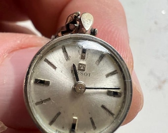 Vintage Tissot Damenuhr, mechanisch – Schweizer Fabrikat aus den 1950er Jahren – Krone fehlt – Originales Vintage-Armband von Speidel – Restaurierungsbedürftig