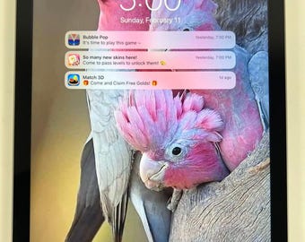 Apple iPad 5th Gen A1822 Space Gray 9.7" Locked Tablet Powers On Good Battery For Parts or Repair