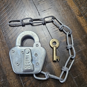 Antique Soo-Line Keline Lock & Key NEW!!