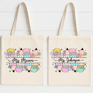 Teacher tote bag, Personalized Teacher Gift Bag, Custom Tote Bag, Teacher Appreciation Gift, Teacher Tote Bag, Personalized Tote Bag