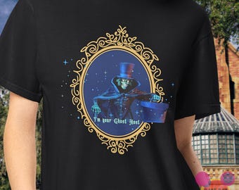 Camiseta de anfitrión fantasma de la mansión embrujada: camiseta unisex con colores cómodos