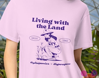 Shirt Living with the Land: Epcot Retro Garden - gezellig neutraal T-shirt - comfortkleuren For Squad